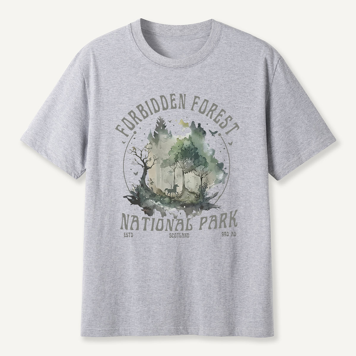Forbidden Forest National Park Watercolor T-Shirt