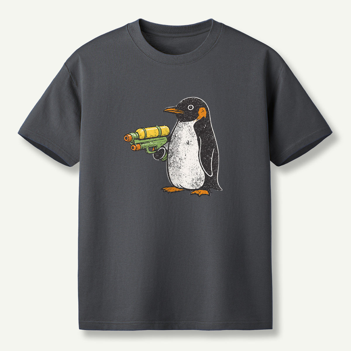 Flight Was Never An Option Water Gun Penguin T-Shirt