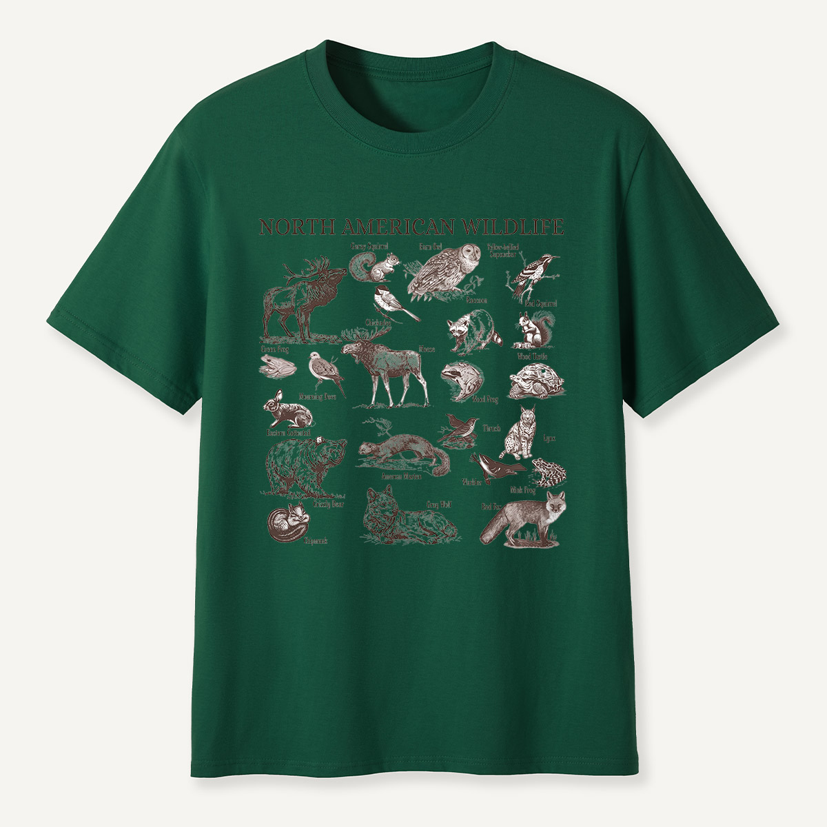 North American Wildlife Vintage T-Shirt