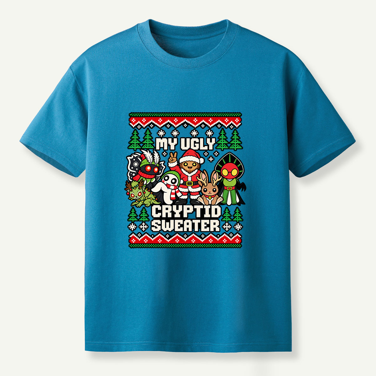 My Ugly Cryptid Sweater Christmas Creatures T-Shirt