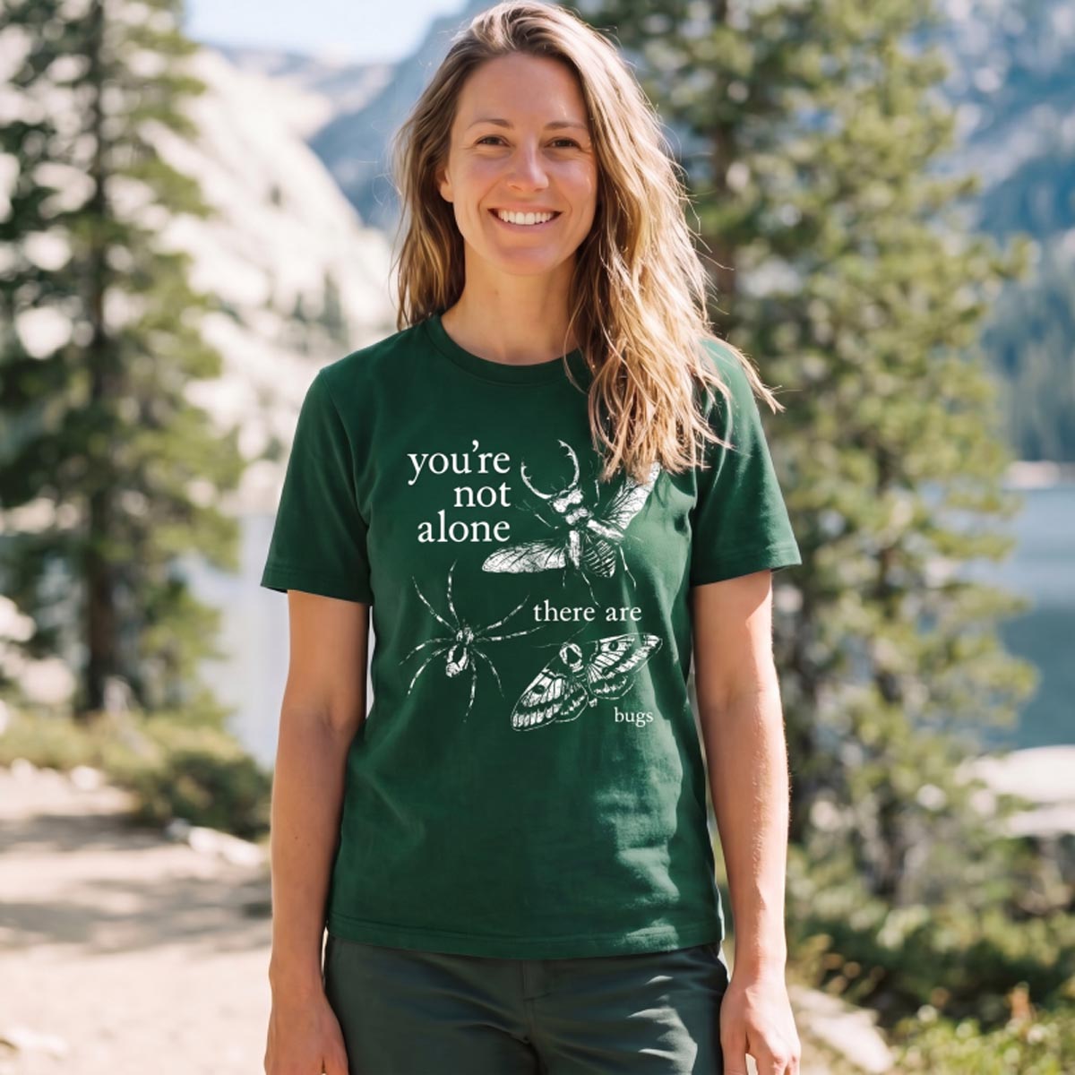 You’re Not Alone There Are Bugs Funny Insect T‑Shirt