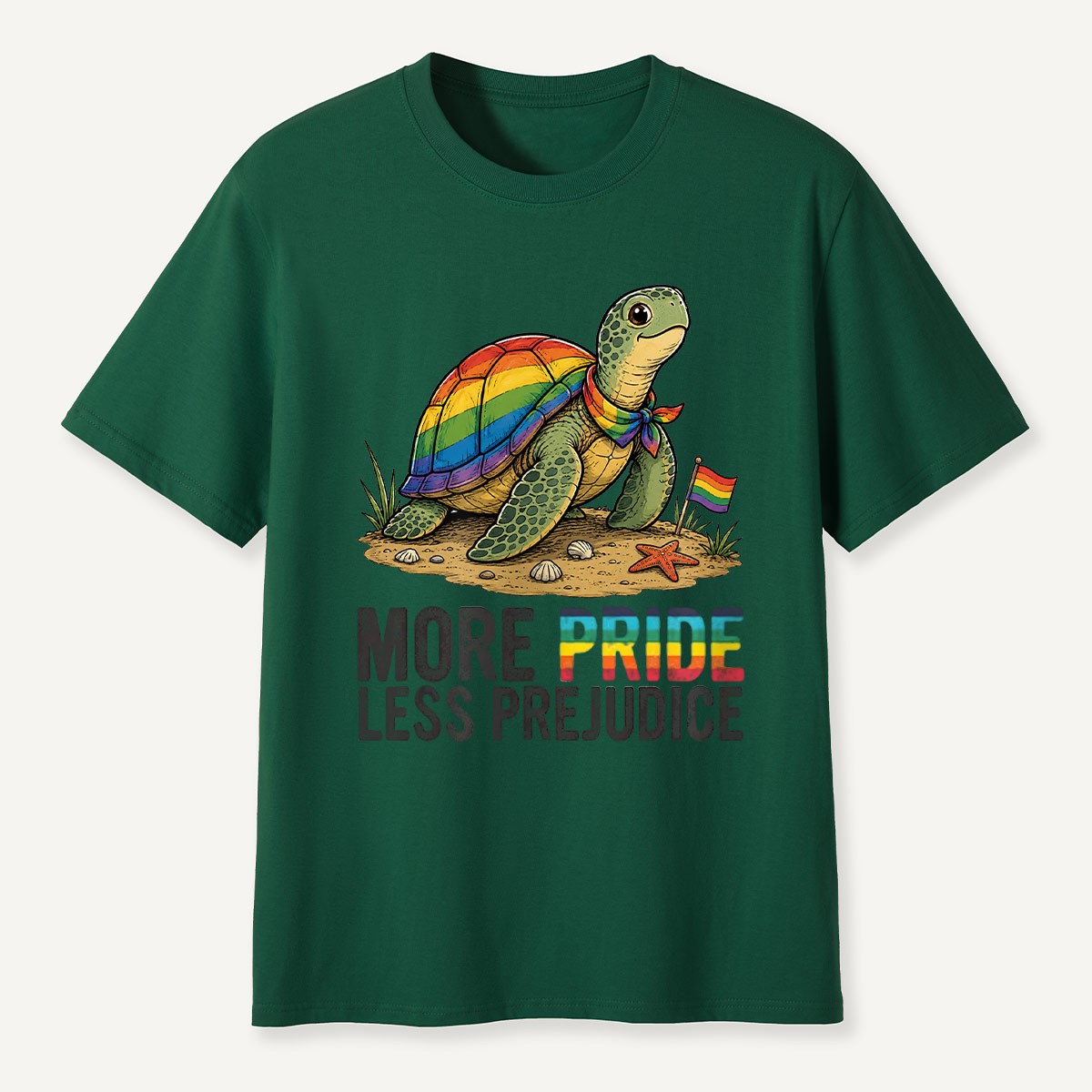 More Pride Less Prejudice Turtle T-Shirt