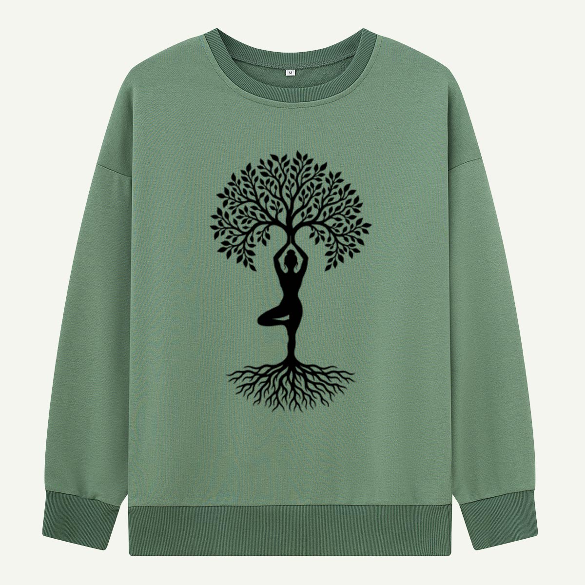 Tree Of Life Yoga Silhouette Sweatshirts