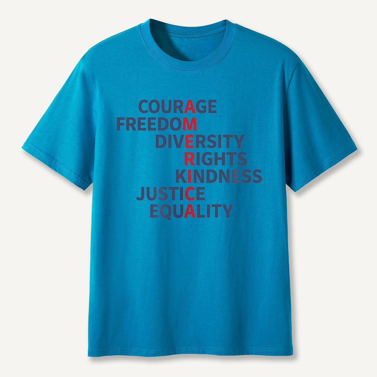 Courage Freedom Diversity Rights Tee