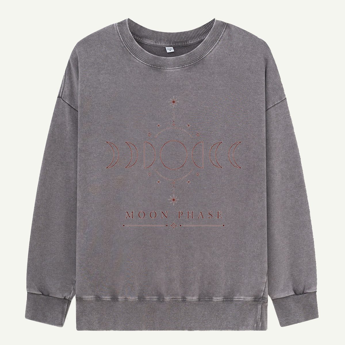 Moon Phase Minimal Magic Washed Sweatshirts
