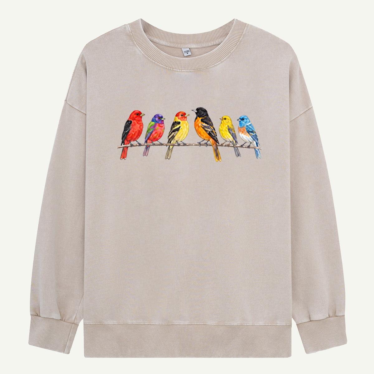 Six Birds One Branch Washed Sweatshirts