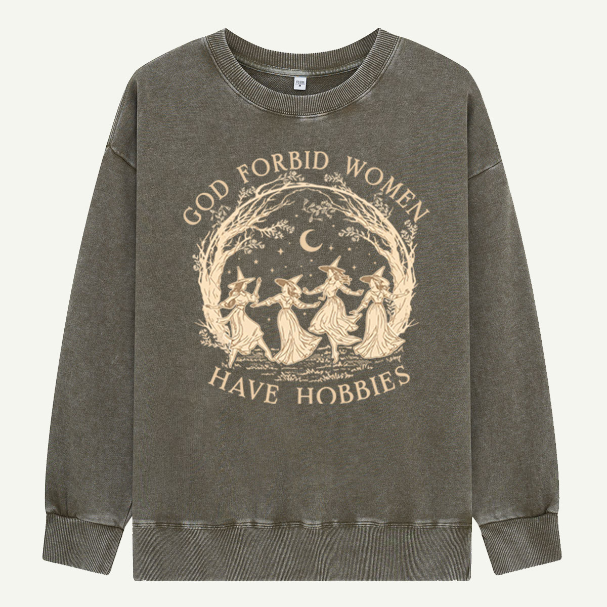 Witch Circle Moonlit Washed Sweatshirts