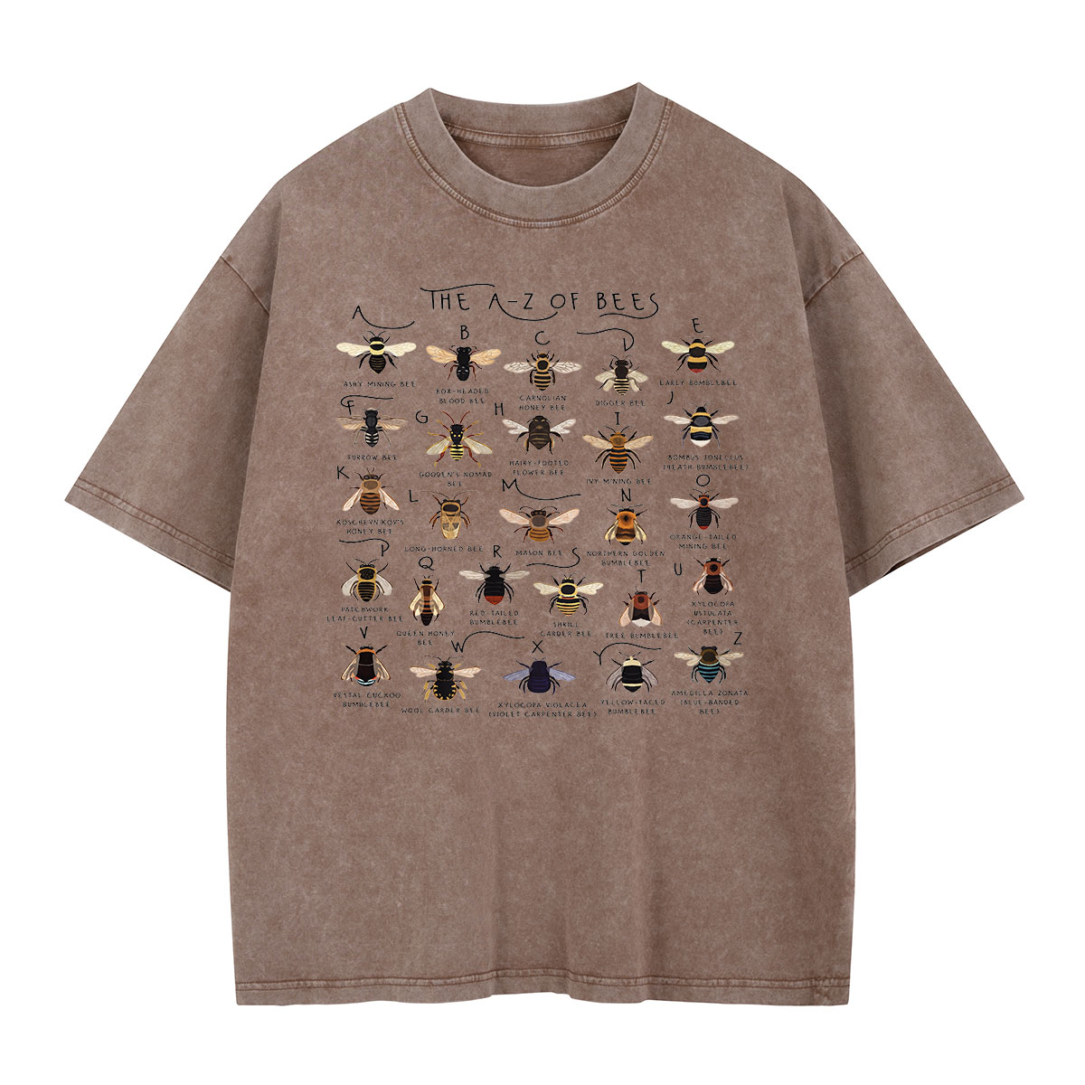 The Bee Alphabet Washed T-Shirt