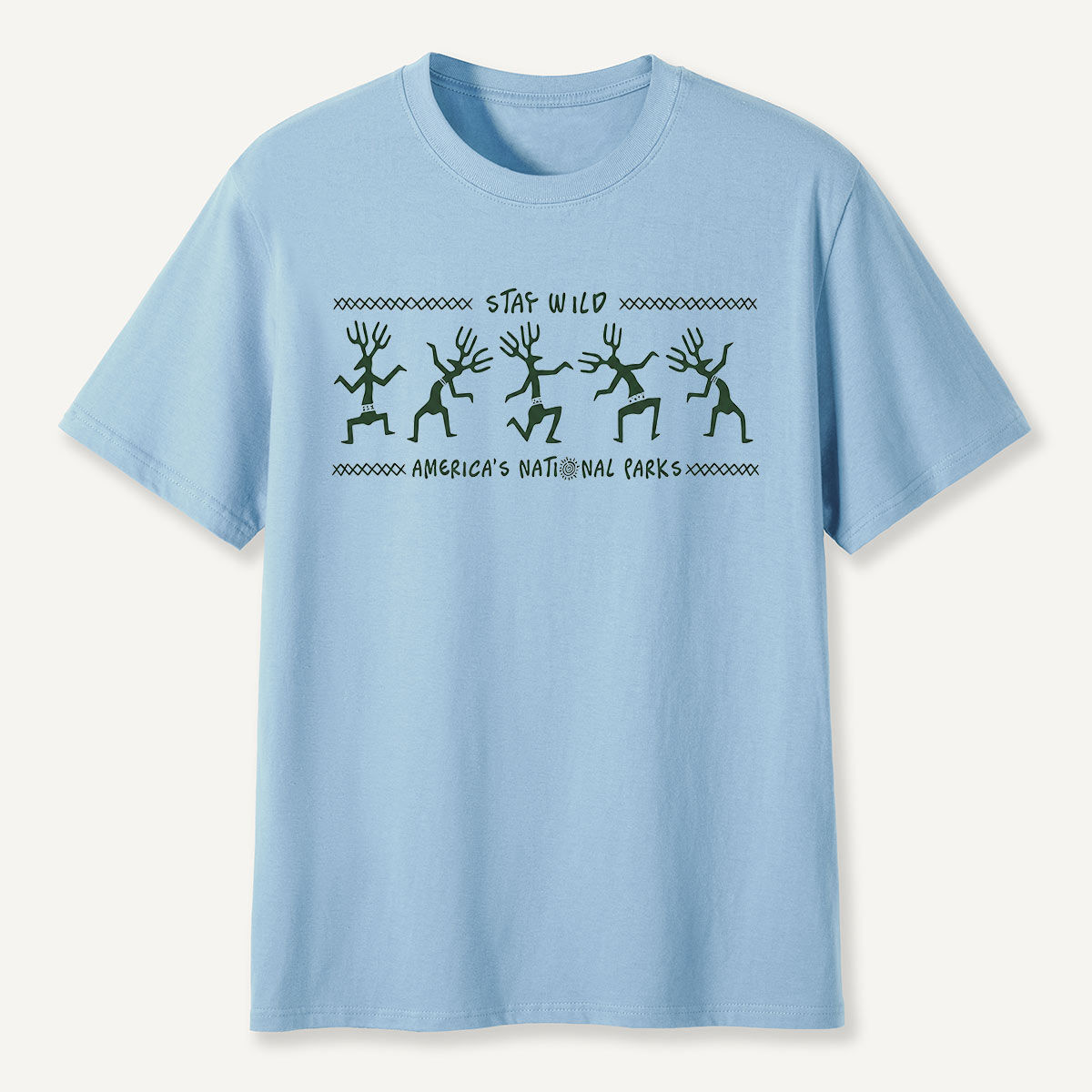 Stay Wild Petroglyph Dancers National Parks T-Shirt