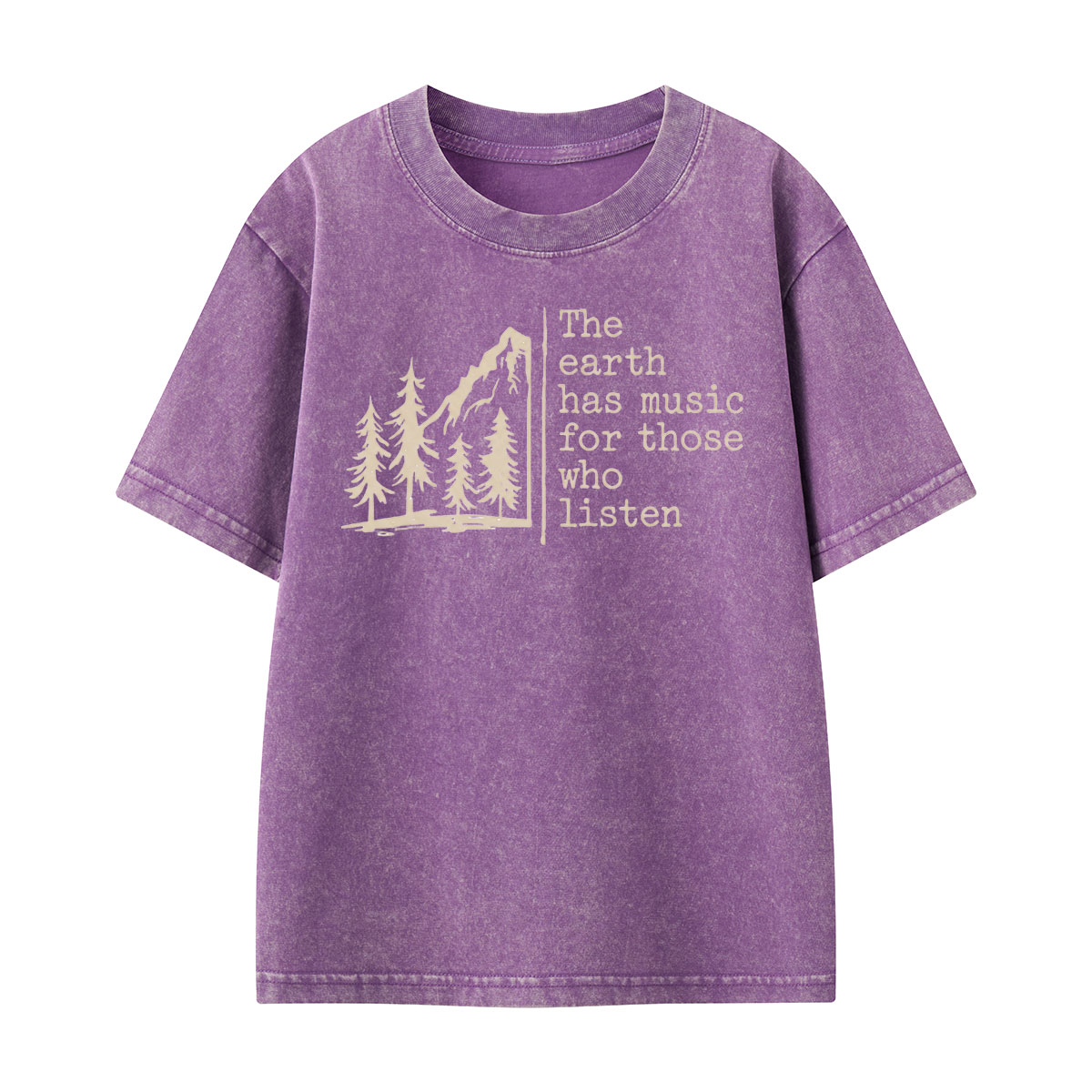 The Earth Has Music Kids Washed T-Shirt