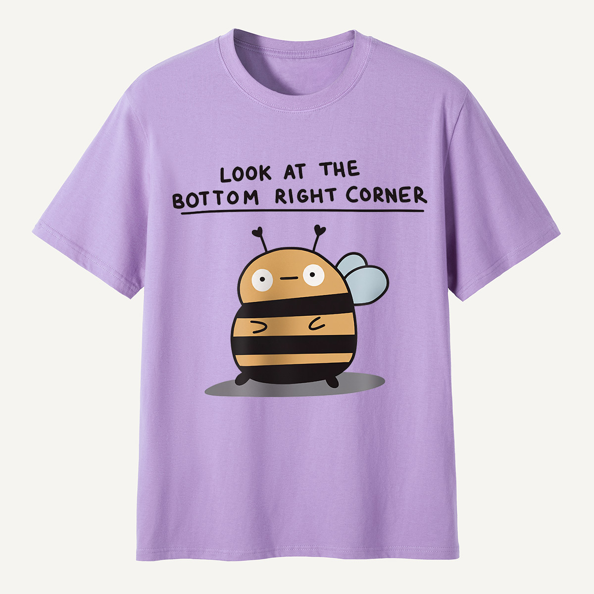 Look at the Bottom Right Corner Cute Bee T-Shirt
