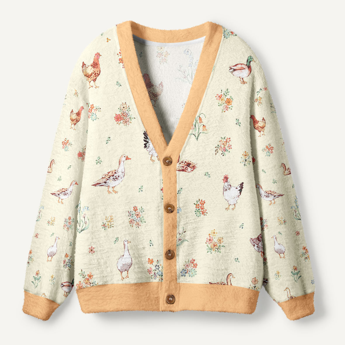 Barnyard Blooms Ugly Cardigan Sweaters
