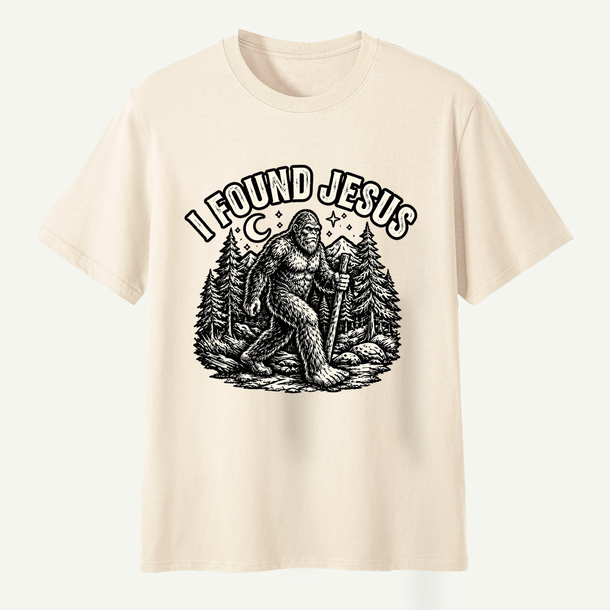Bigfoot Moonlit Wilderness Adventure T-Shirt