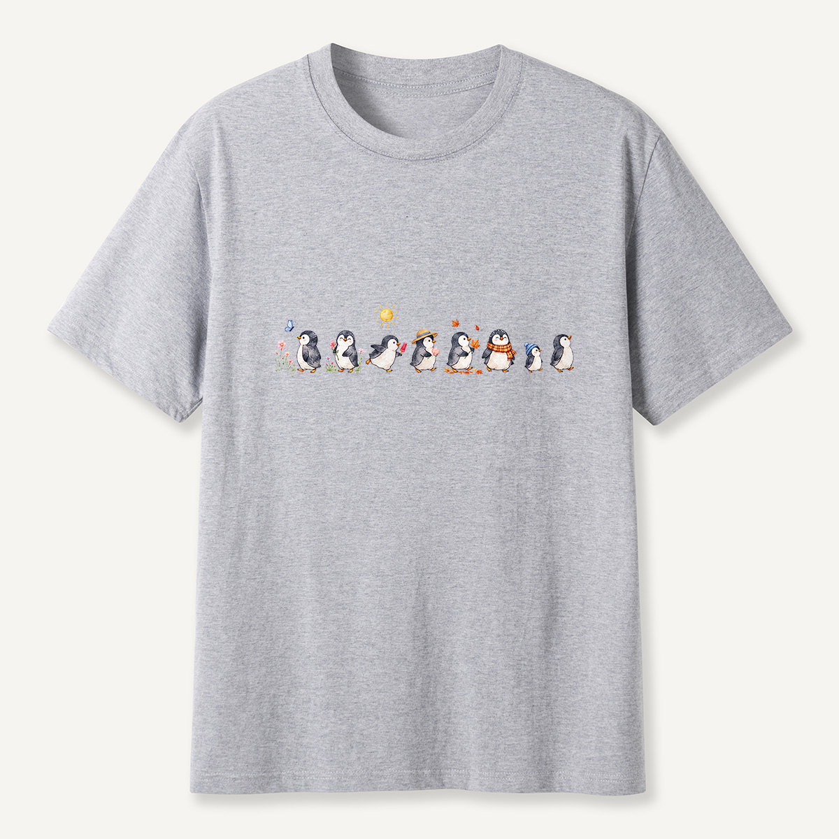 MDCTBYWY26072304 Seasonal Support Penguins T-Shirt