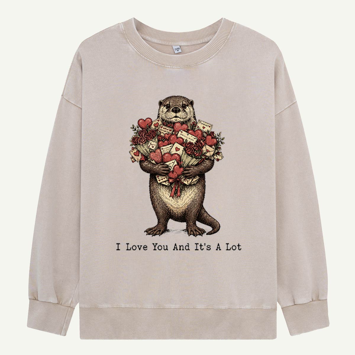 Otterly a Lot of Love Washed Sweatshirts