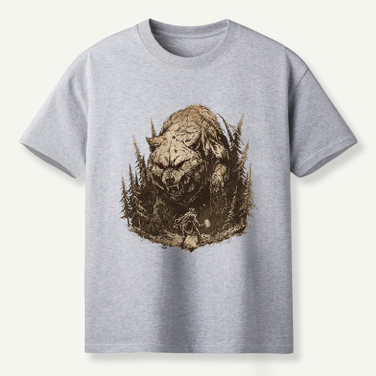 Wild Wolf Forest Portrait T-Shirt