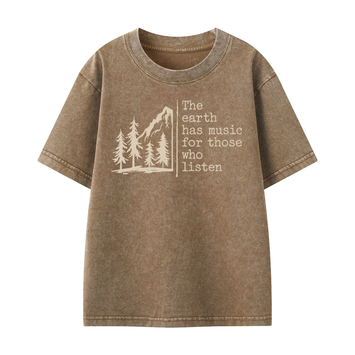 The Earth Has Music Kids Washed T-Shirt