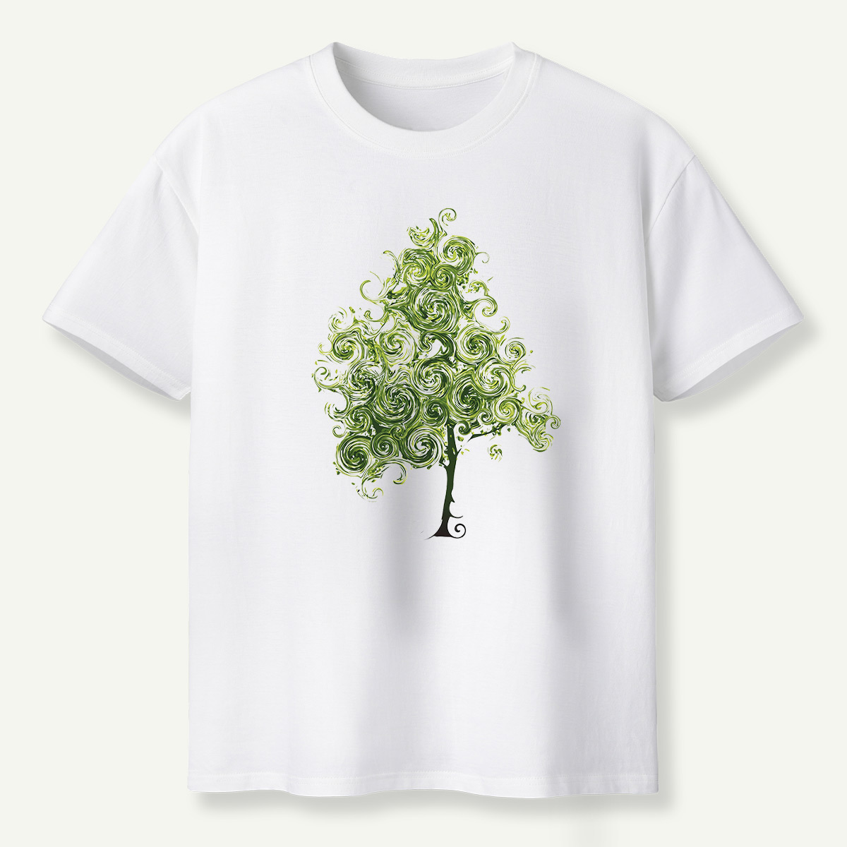 Whimsical Spiral Tree T-Shirt