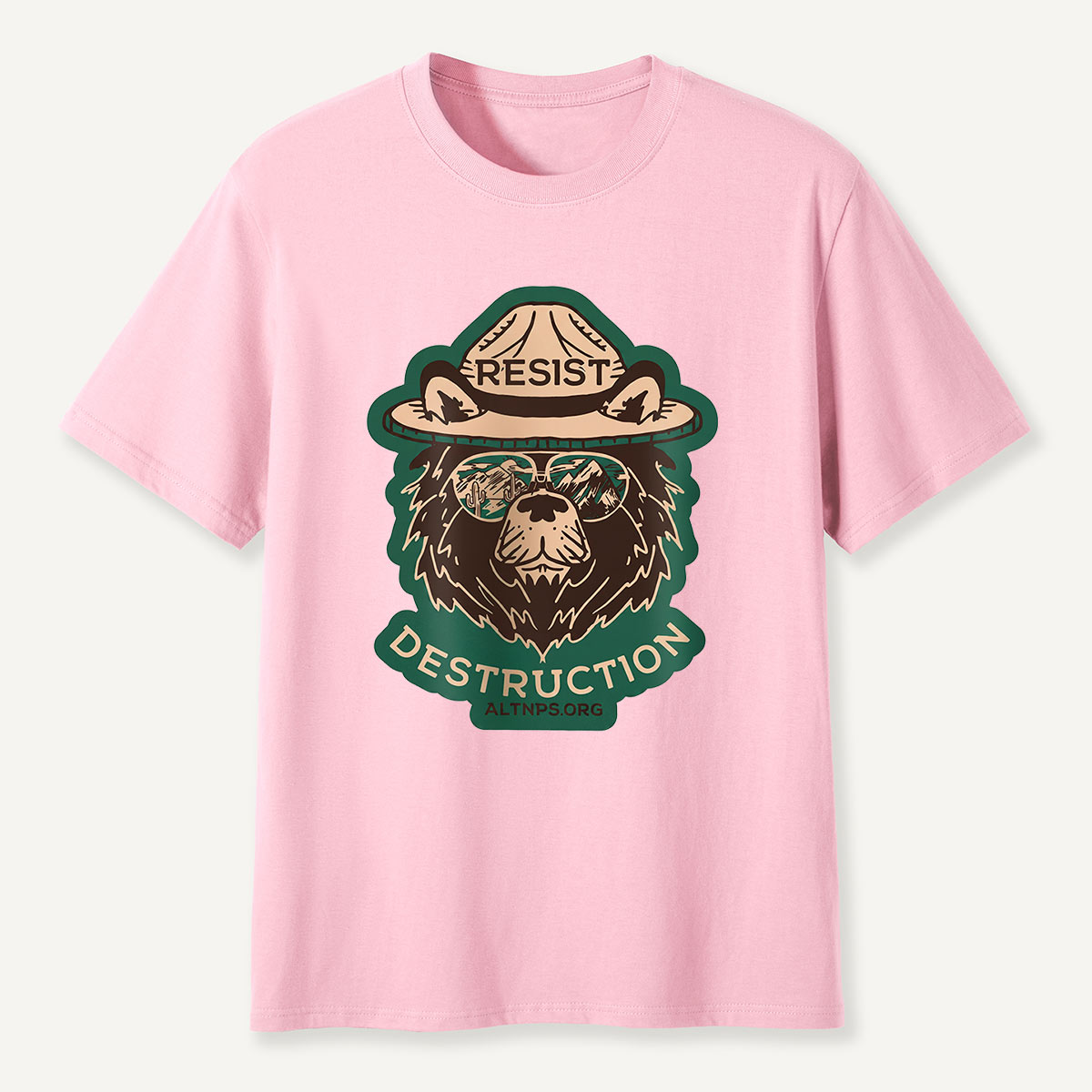 Resist Destruction Ranger Bear Activist T-Shirt