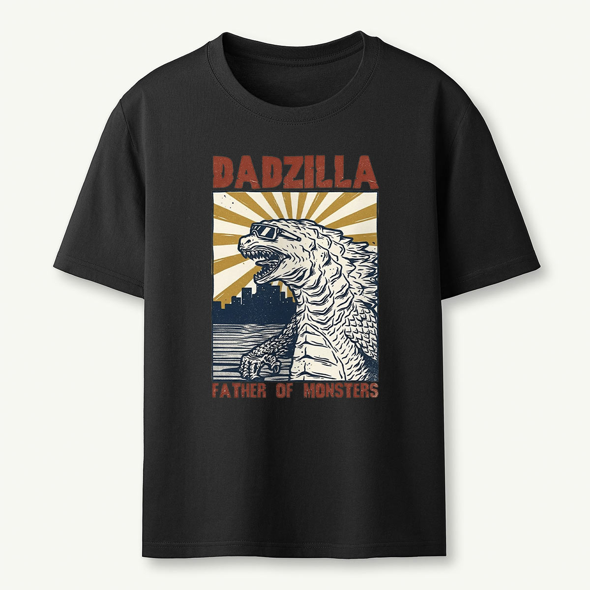Monster Dad Retro Sunset T-Shirt