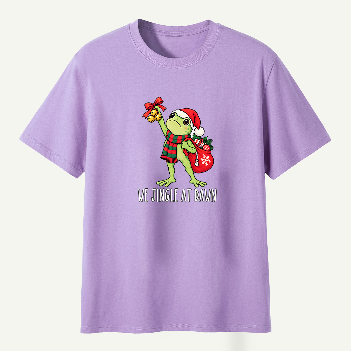 We Jingle At Dawn Christmas Frog T-Shirt