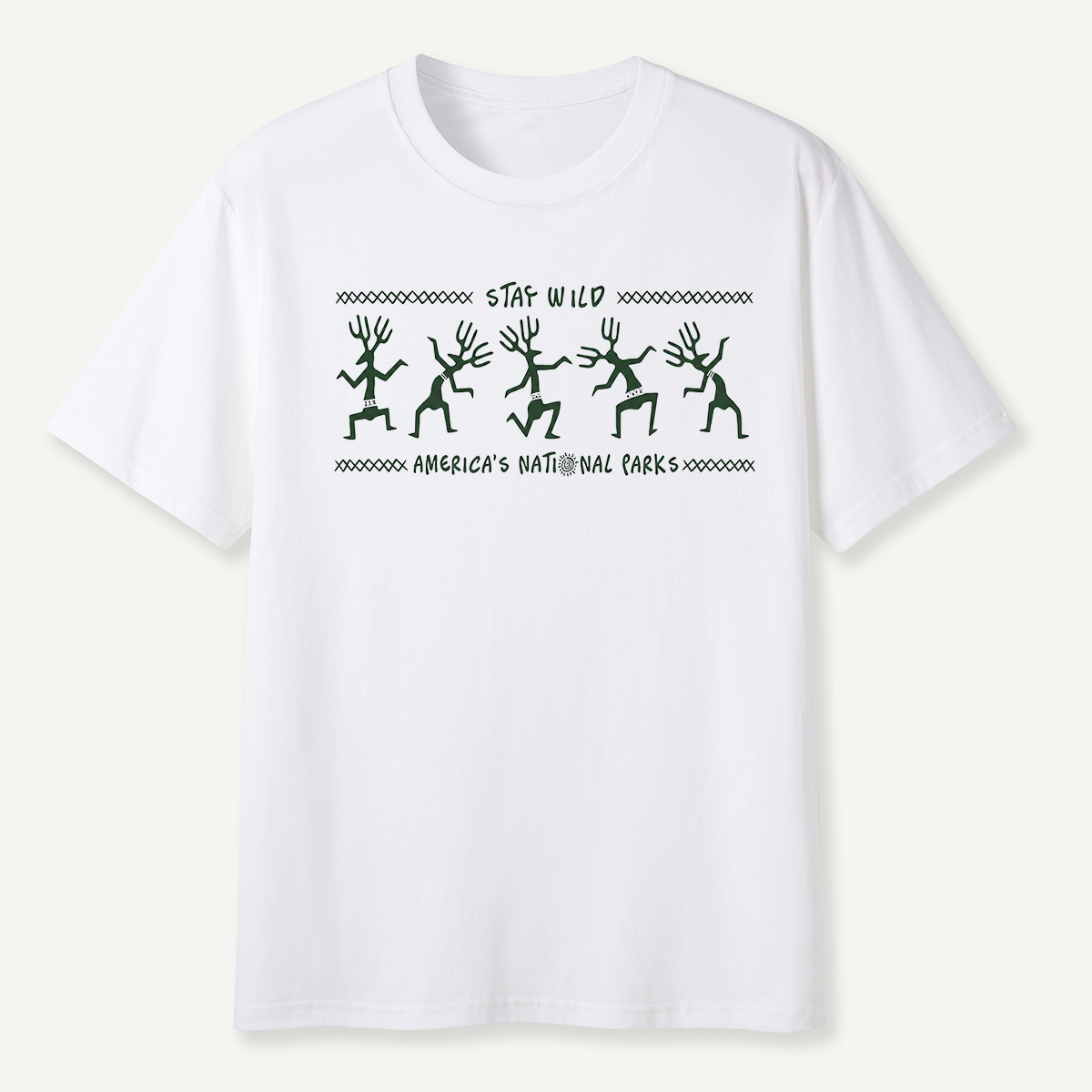 Stay Wild Petroglyph Dancers National Parks T-Shirt