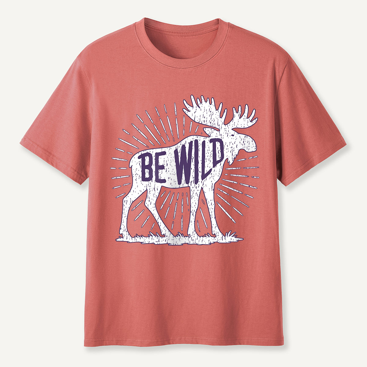 Be Wild Moose Sunburst T-Shirt
