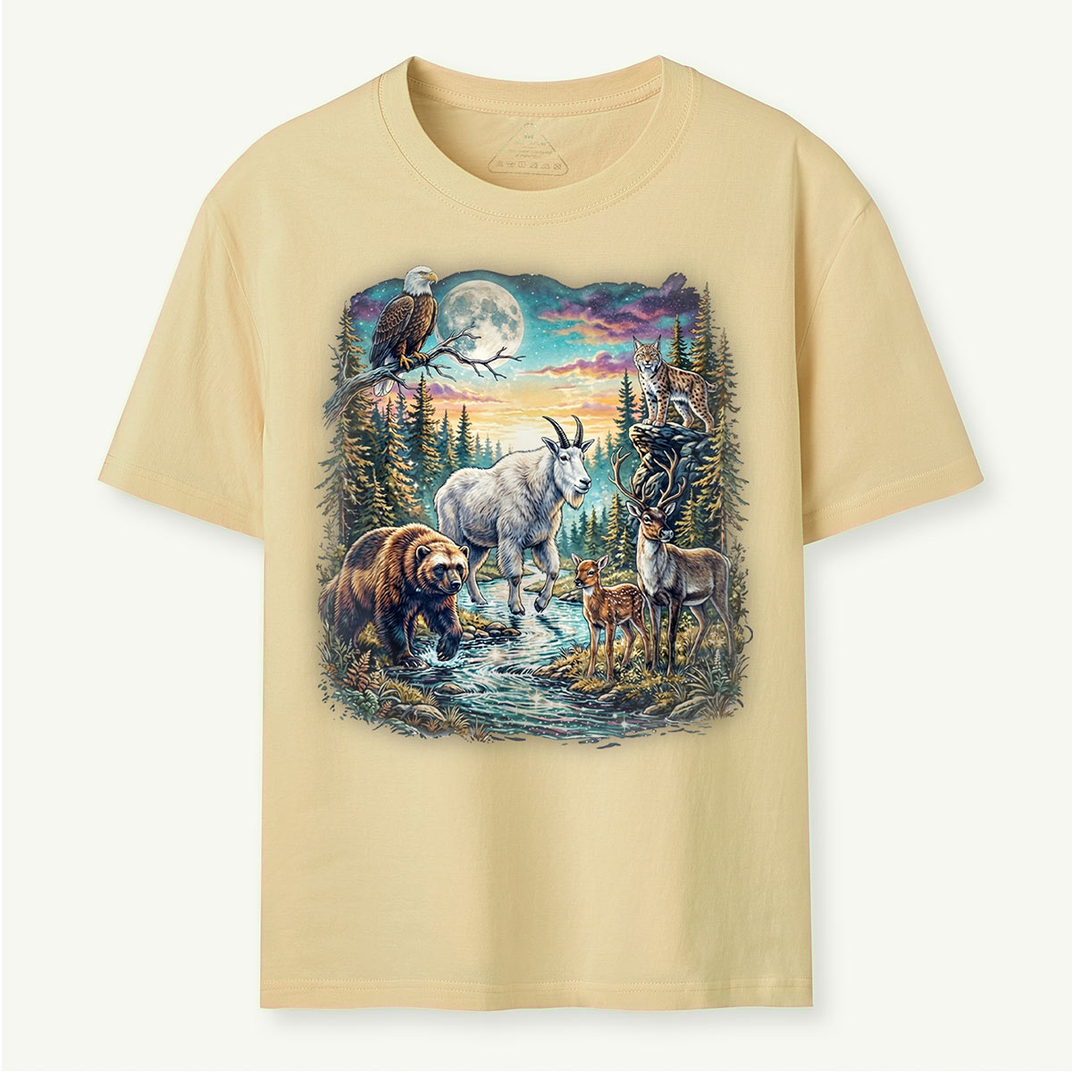 Vintage Moon Wildlife T‑Shirt