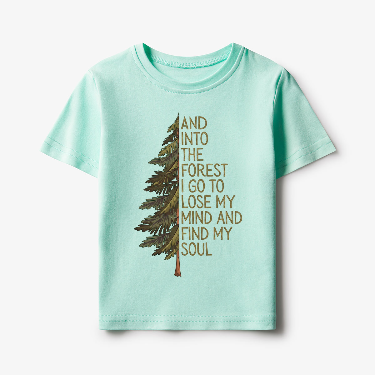 Into the Forest Tree Quote Kids T-Shirt