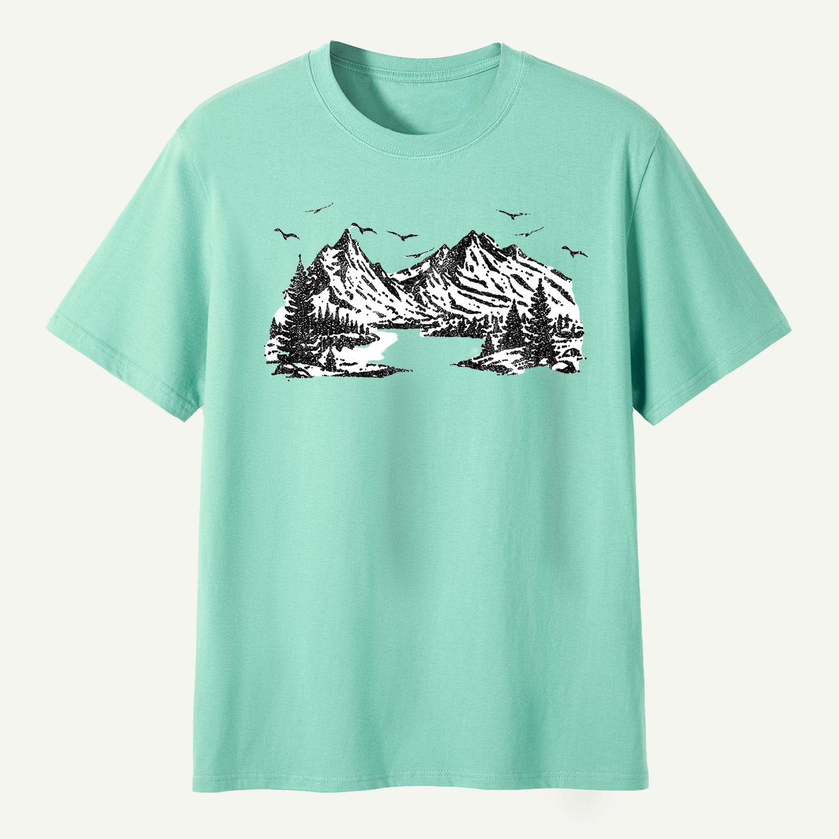 Mountain Valley Wilderness Sketch T-Shirt