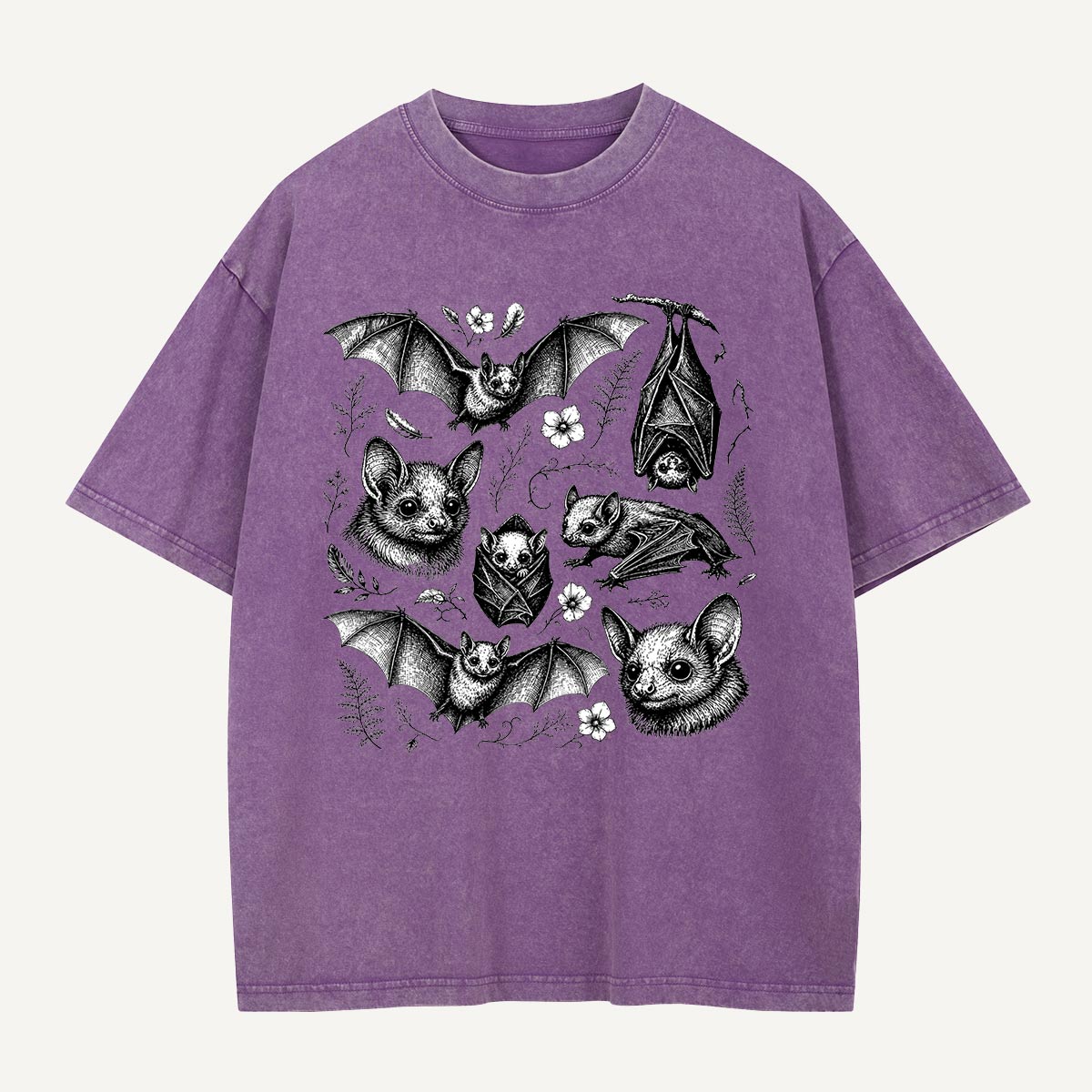 Bat Garden Roll Call Washed T-Shirt