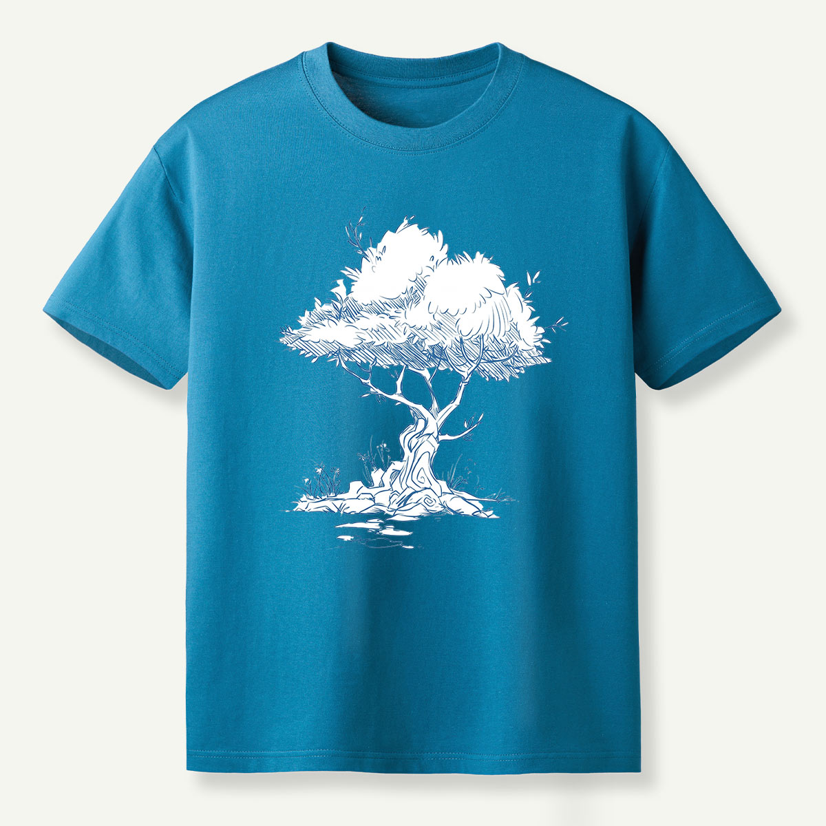 Wilderness Trail Map Line Art T-Shirt