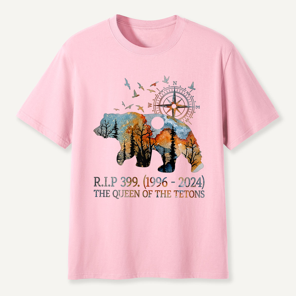 RIP 399 Queen of the Tetons Bear Memoria T-Shirt