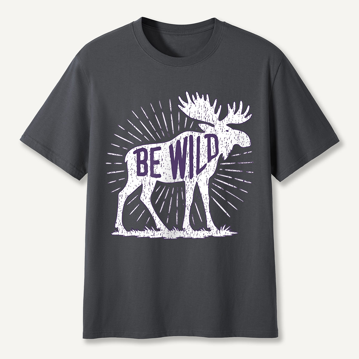 Be Wild Moose Sunburst T-Shirt