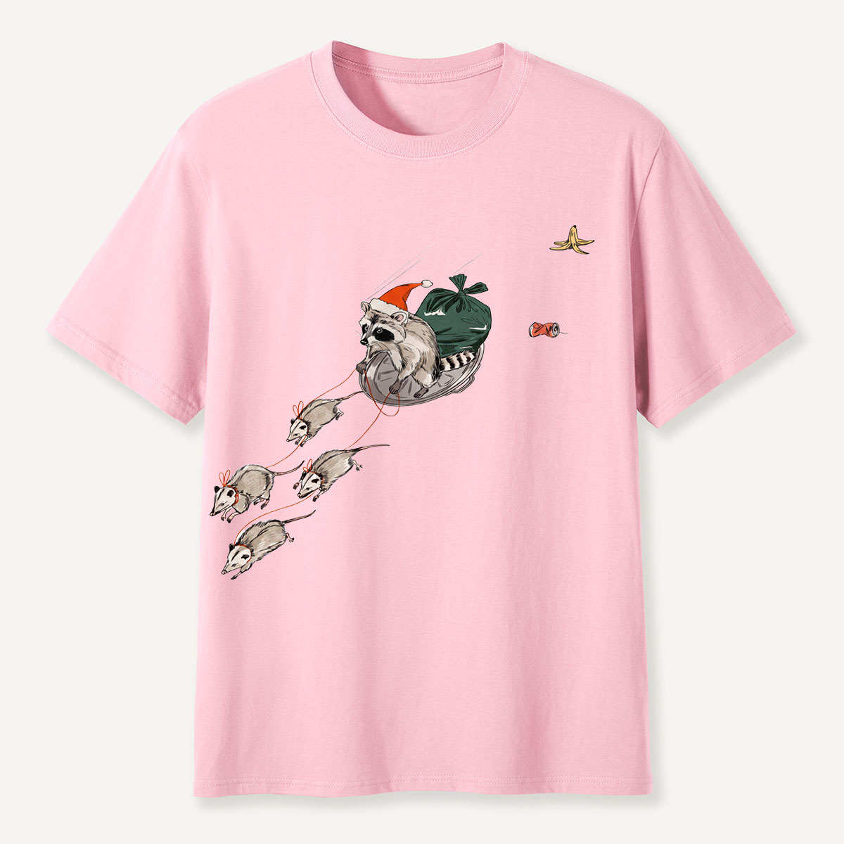 Holiday Possum Sleigh Funny Christmas T-Shirt