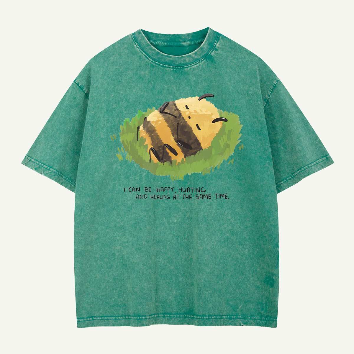 Healing One Buzz at a Time Washed T-Shirt