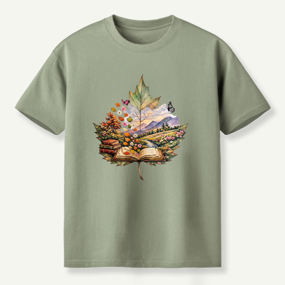 Autumn Leaf Forestscape T-Shirt