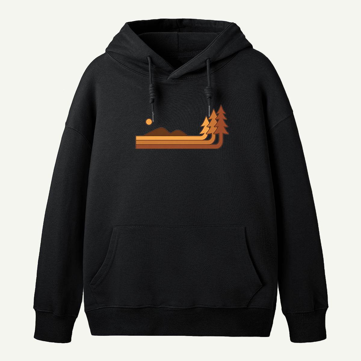 Sun Over Hills And Pines Hoodie