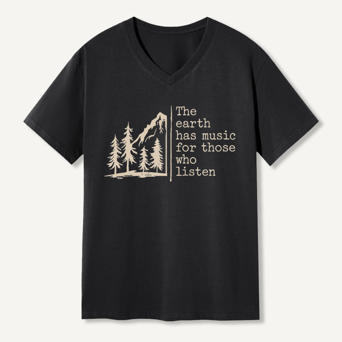 The Earth Has Music V-neck T-Shirt