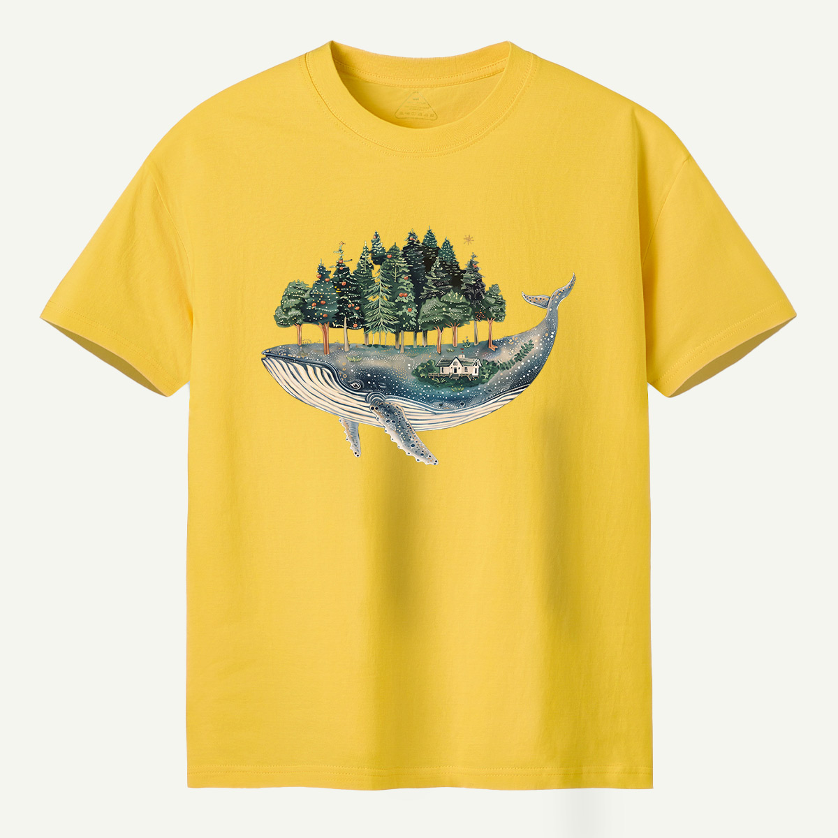 Whale Carrying A Moonlit Forest T-Shirt