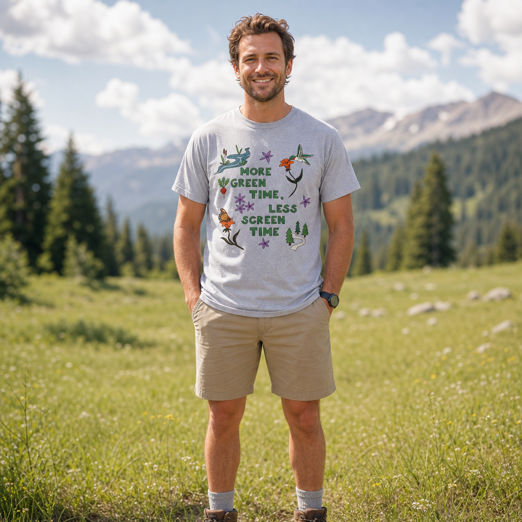 More Green Time Less Screen TimeT-Shirt