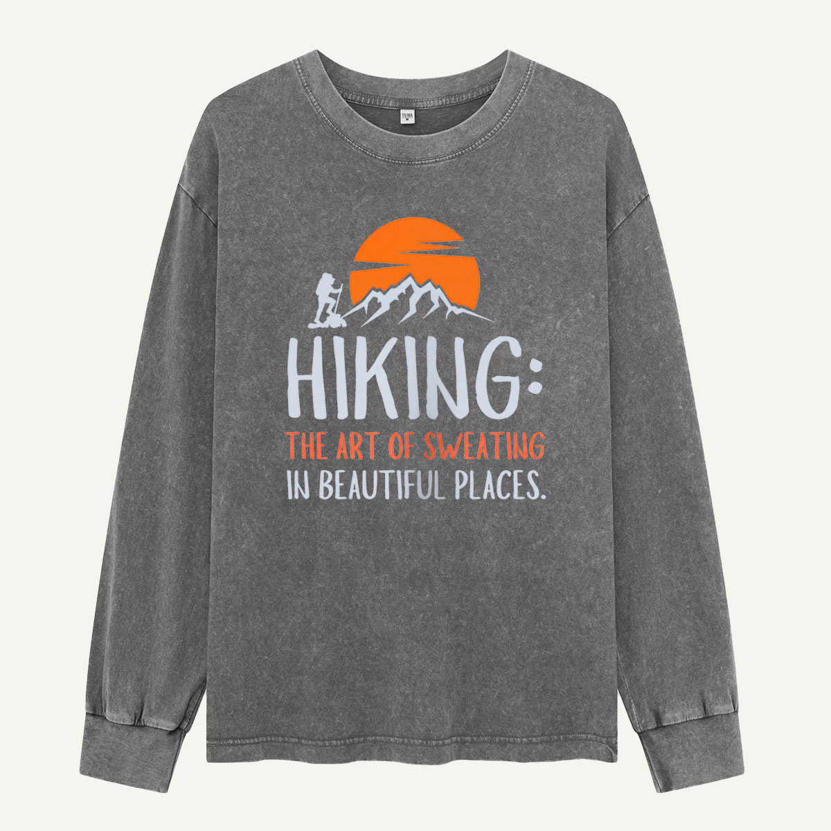 Hiking the Art of Sweating Washed Long Sleeves