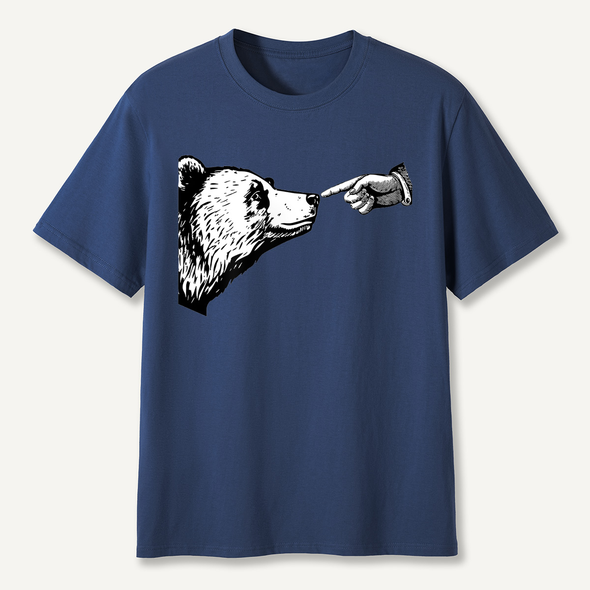 Boop the Bear Funny Line Art T-Shirt