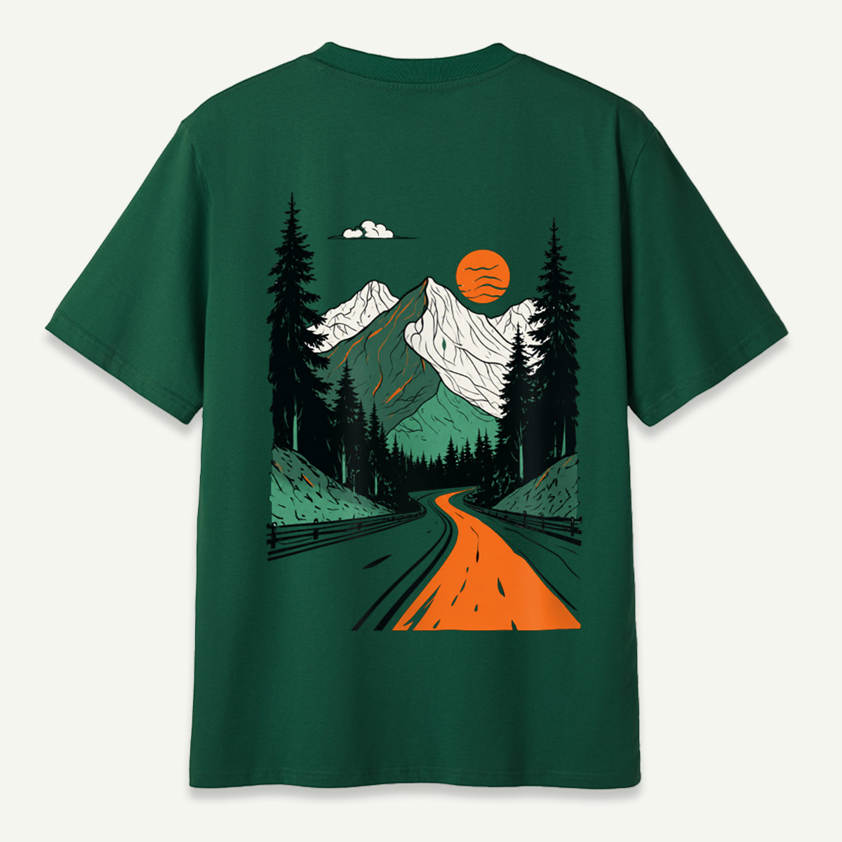 Mountain Road Sunset Wilderness Journey T-Shirt