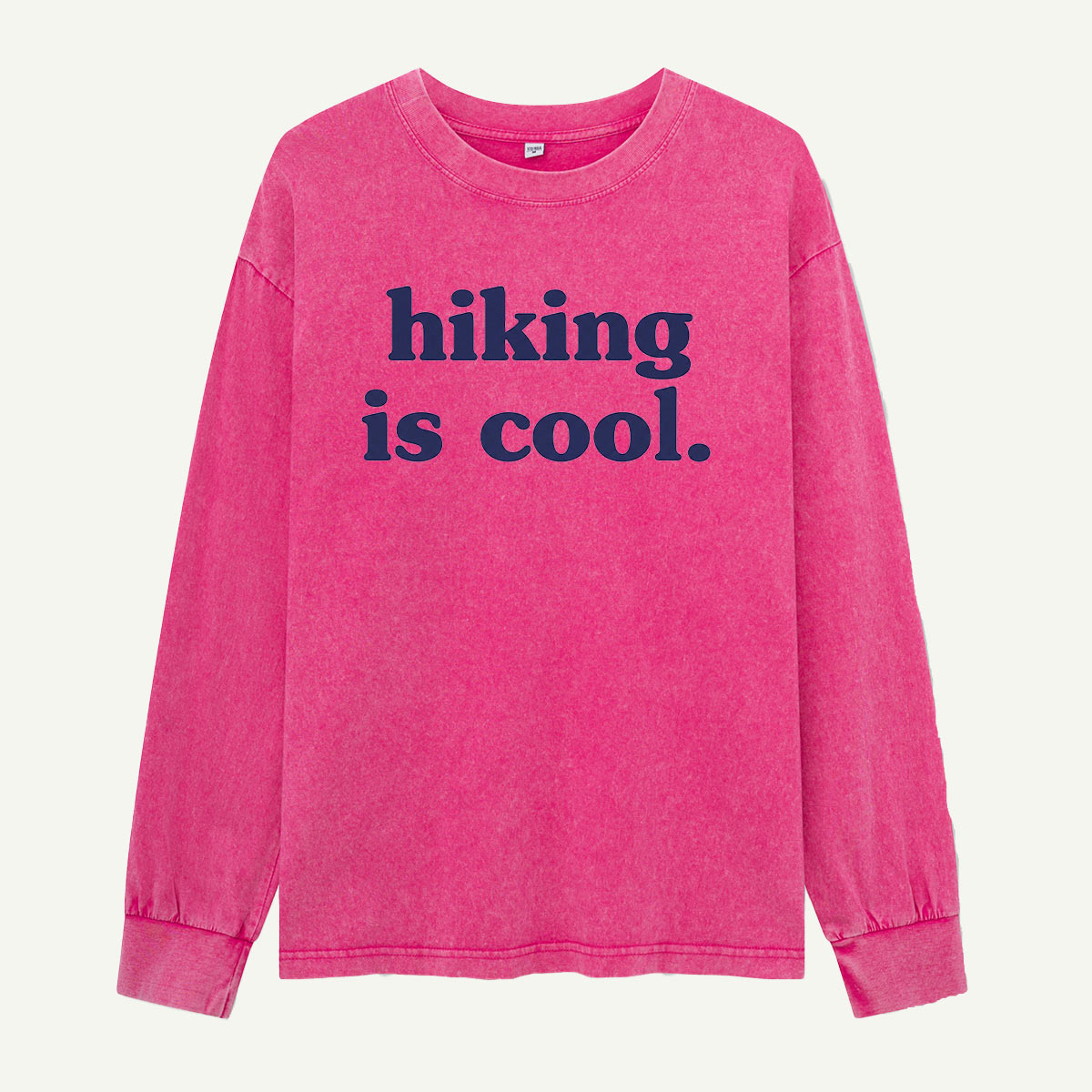Hiking Is Cool Washed Long Sleeves