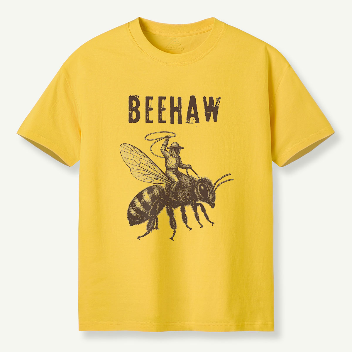 Beehaw Cowboy Riding Bee T-Shirt