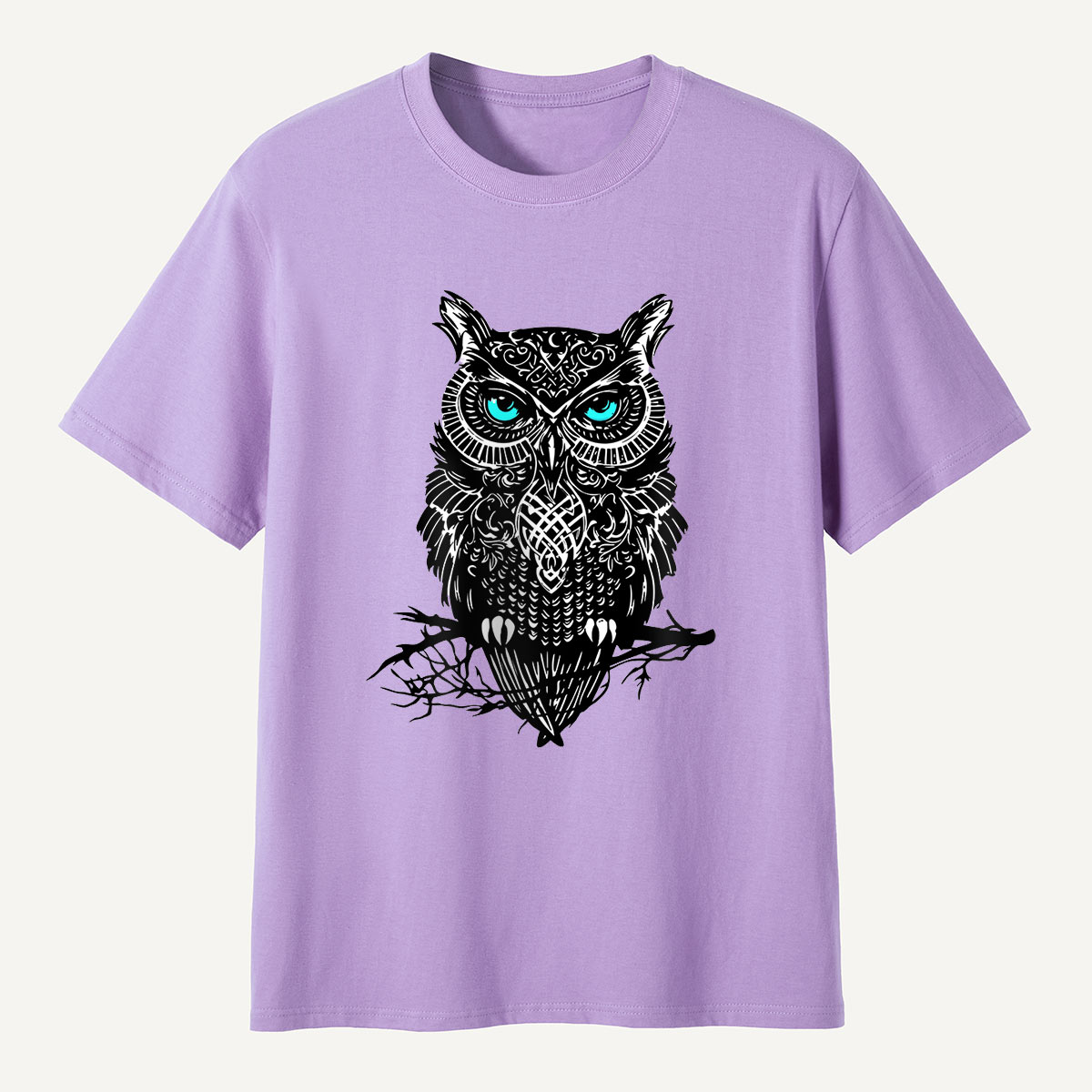Tribal Blue-Eyed OwlT-Shirt