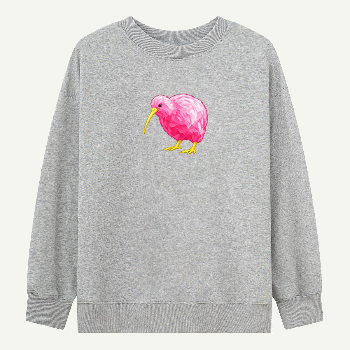 Pink Kiwi Bird Botanical Illustration Sweatshirts