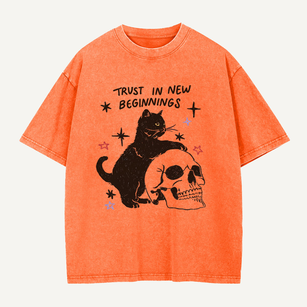 Trust in New Beginnings Washed T-Shirt