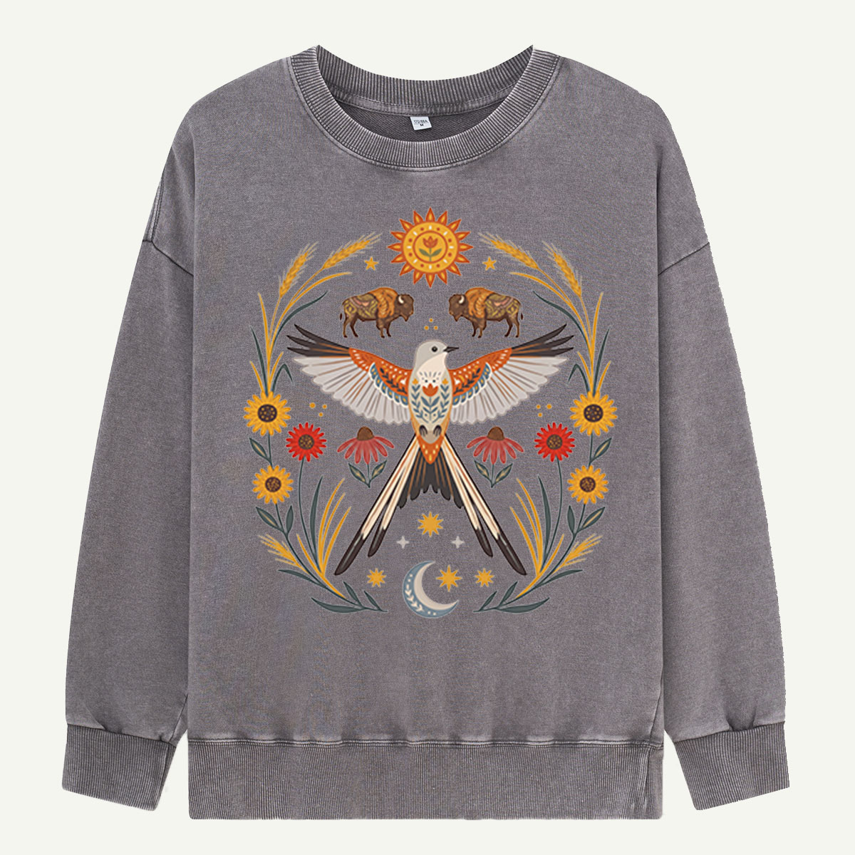 Prairie Wings & Bison Washed Sweatshirts